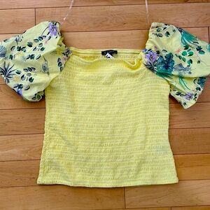 I.N.C International Concepts yellow blouse NWT XL